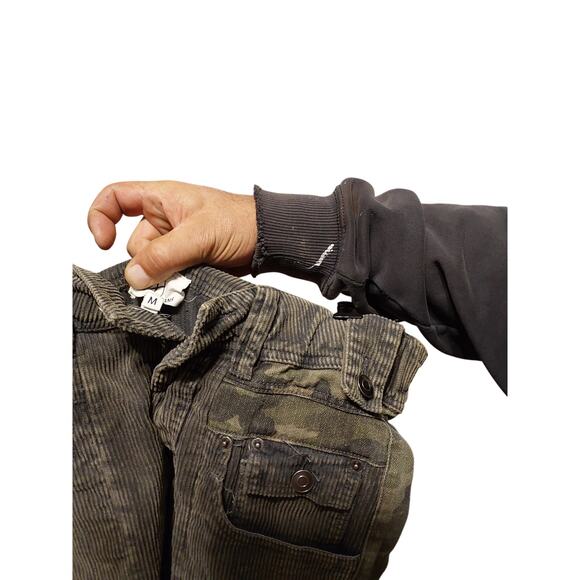 oli and hali cargo pants camo corduroy medium - Picture 2 of 3